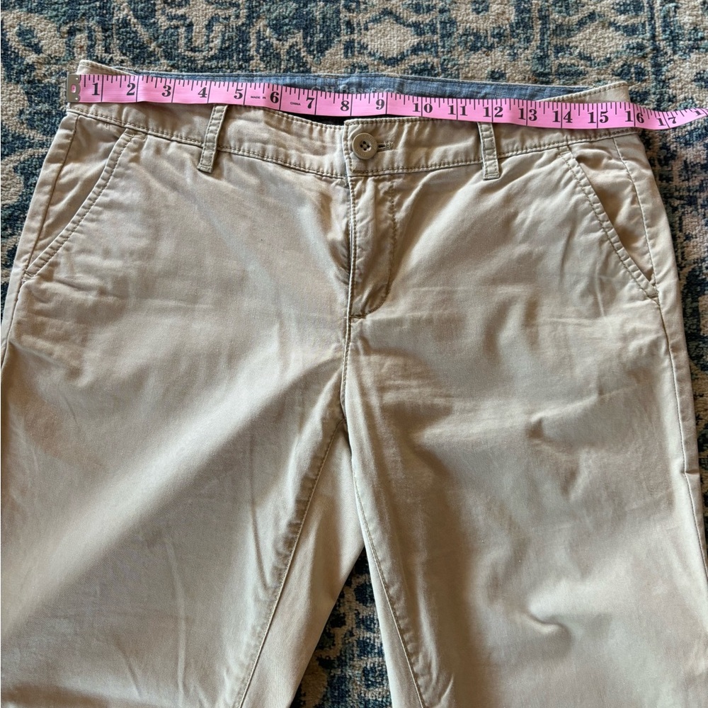 GH Bass & Co Women’s Pants size 4 Flat Front Tan 100% Cotton